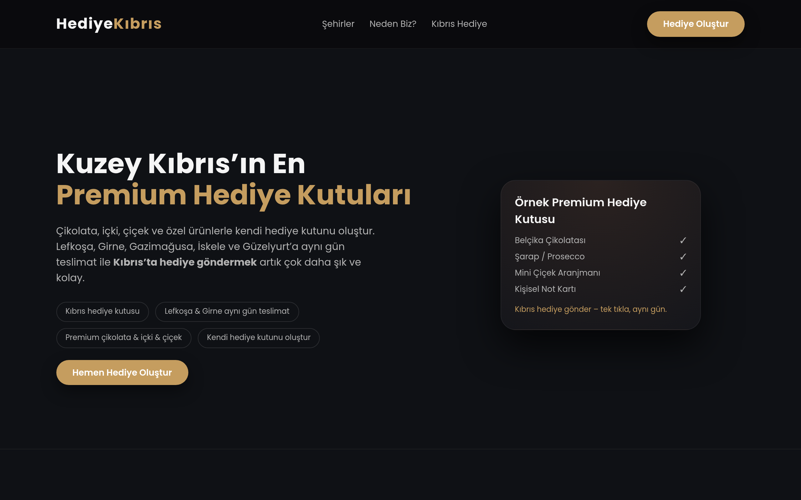 Hediyekibris.com ekran görüntüsü